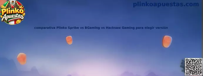 Comparativa Plinko Spribe BGaming Hacksaw Gaming