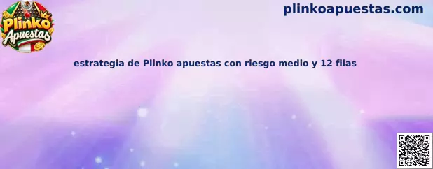 Ilustración de una configuración de Plinko con riesgo medio y 12 filas