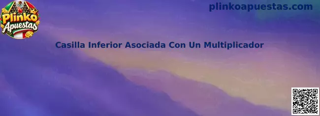 Casilla inferior asociada con un multiplicador en un tablero de Plinko Apuestas