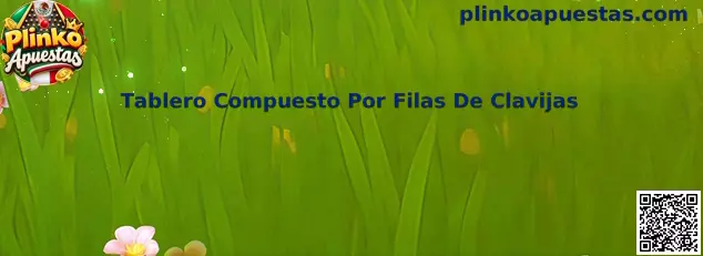 Tablero compuesto por filas de clavijas utilizado para representar la trayectoria de una esfera en Plinko